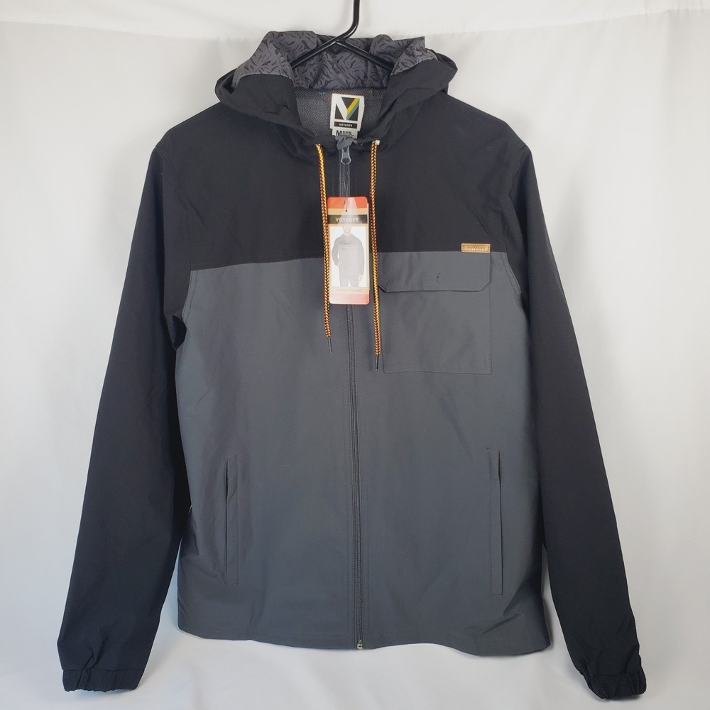 Voyager Men's MEDIUM Windwear Hooded Jacket Meteorite Colorway NWT